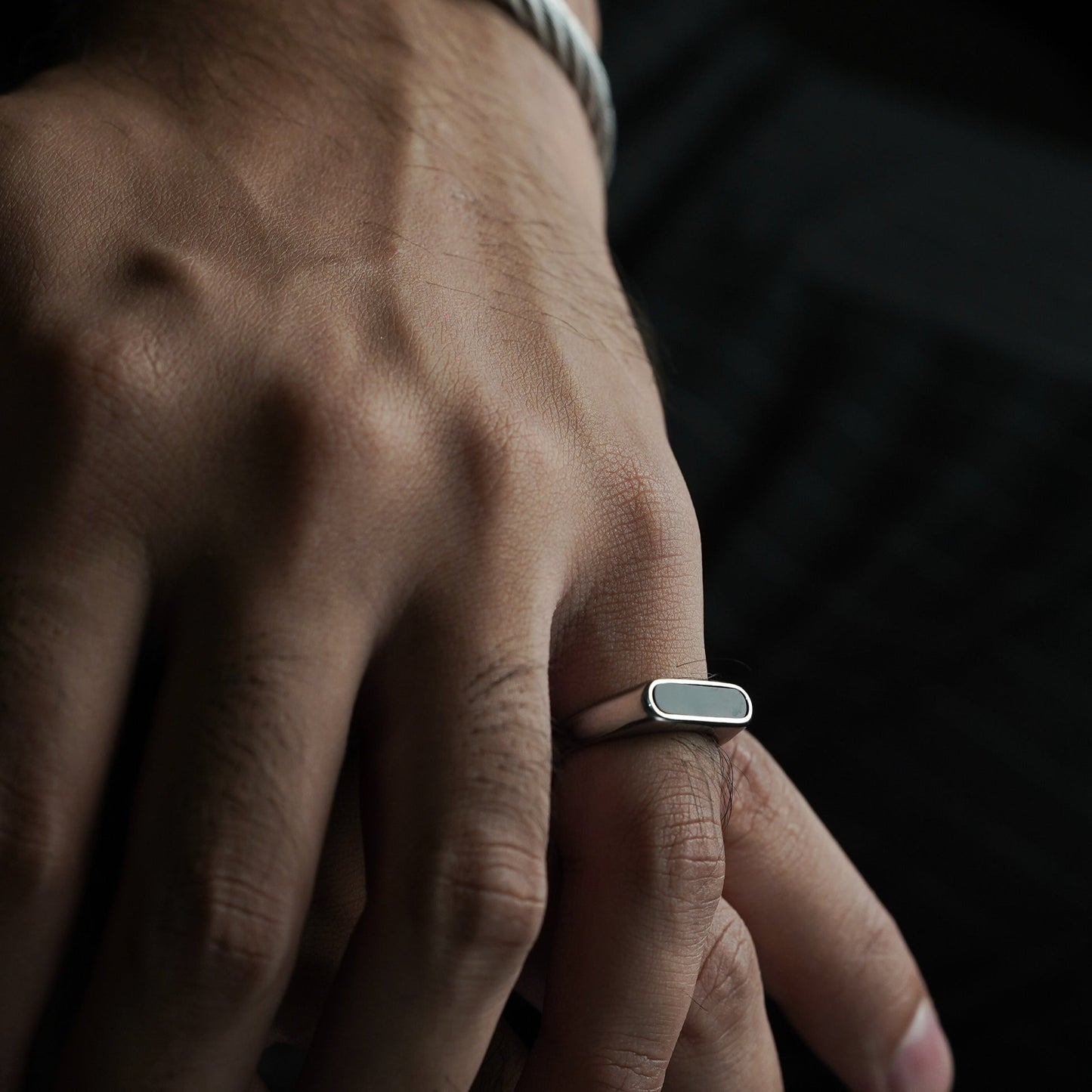 Signet Bar Ring (Silver)