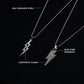 Lightning Bolt With Crystal Accents Pendant