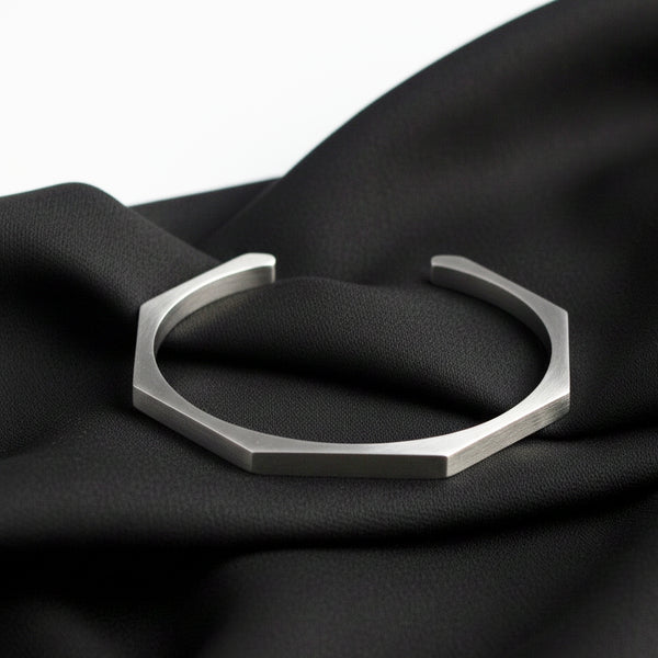 Hexa Open Cuff Bangle