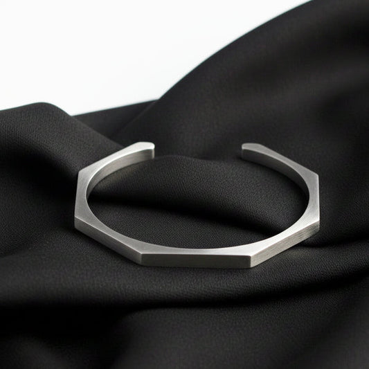 Hexa Open Cuff Bangle